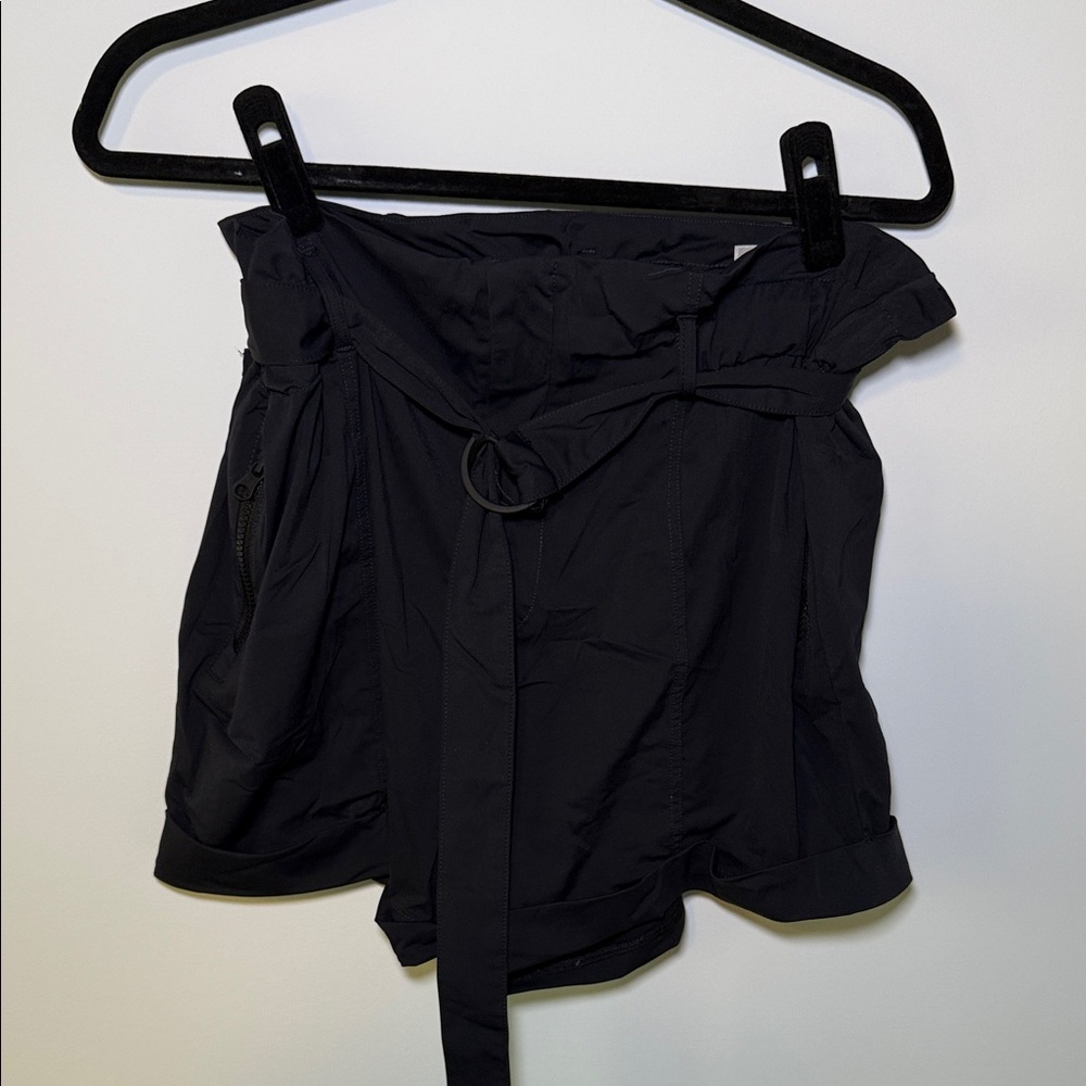 Blanc Noir Black High Waist Women's Shorts